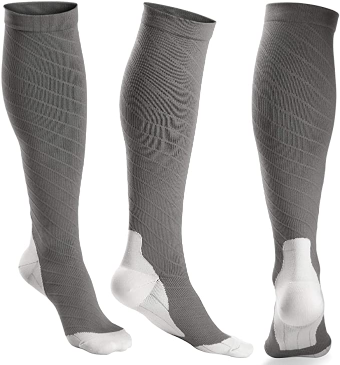 3 Pairs Compression Socks Women and Men - Athletic Fit For Running,Travel,Recovery,Pregnancy & Medical