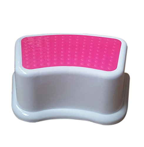 Kids Best Friend Girls Pink Stool, Take It Along in Bedroom, Kitchen, Bathroom and Living Room.