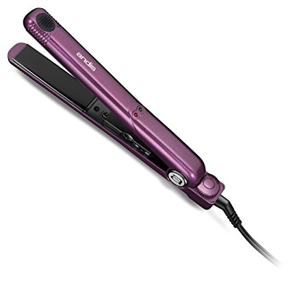 Andis 1-Inch Tourmaline Nano-Ceramic Hair Flattening Iron, Purple (67260)