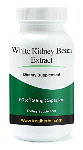 Real Herbs ● White Kidney Bean Extract Supplement ● 60 X 750mg Softgel Capsules - Carb Blocker