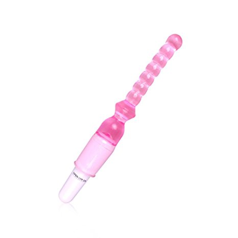 Aphrodite's Jelly Anal Vibrator Beads Dildo Vibration Massager Sex Toys Masturbation Butt(1005-Pink)