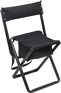 Rothco Deluxe Folding Stool with Pouch, Black