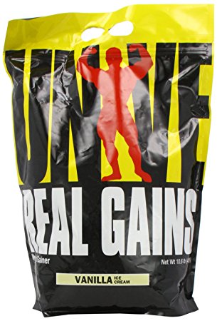 Real Gains Weight Gainer with Complex Carbs and Whey-Micellar Casein Protein Matrix Vanilla 10.6#