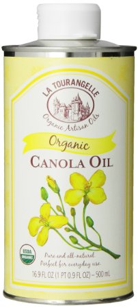 La Tourangelle Organic Canola Oil - All-Natural daily oil - Expeller-Pressed, Non-GMO, Kosher - 16.9 Fl. Oz