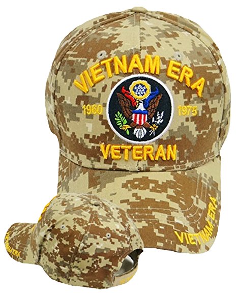 Vietnam ERA Veteran Cap and BCAH Bumper Sticker Embroidered Mens Military Hat