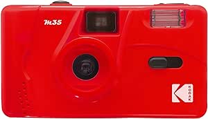 Kodak M35 Film Camera, Reusable, Focus Free, Easy to Use, Build in Flash and Compatible with 35mm Color Negative or Bl/W Film (Film and AAA Battery NOT Included) (Flame Scarlet)