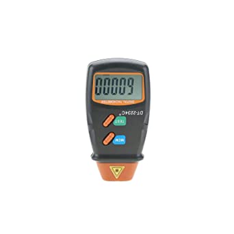 Digital Non-Contact Tachometer,DT-2234C RPM Tach Tester Meter 2.5-99,999RPM Auto Range Motor Digital Photo Tachometer,LCD ABS,Per Car,Wheels, Lathe, Electrical Fan,Paper Making