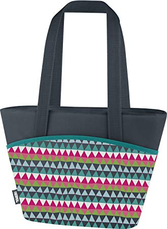 Thermos Raya 9 Can Lunch Tote, Colorful Triangles