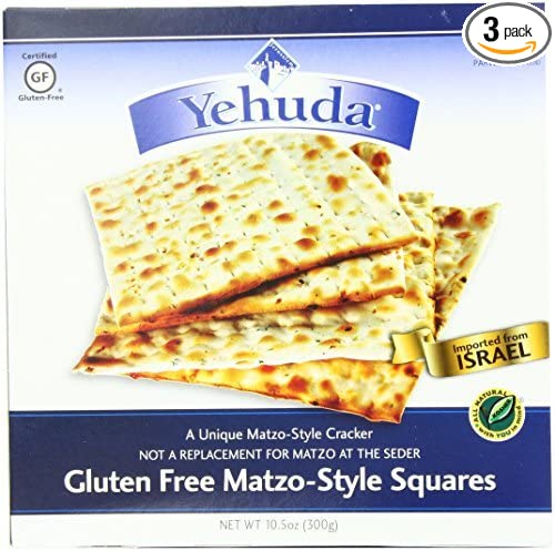 Yehuda Matzo Style Squares, Gluten Free, 10.5000-ounces (Pack of 3)