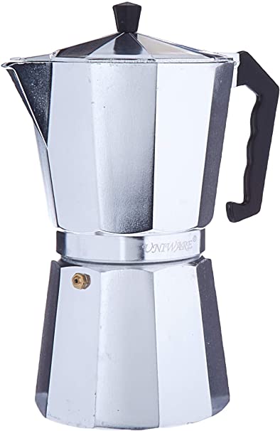 Uniware 9501-12 Aluminum Expresso Coffee Pot (12 Cups)