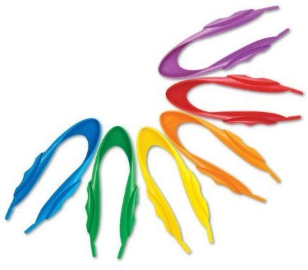 Learning Resources Easy Grip Tweezers 2 Pack (Colors May Vary)
