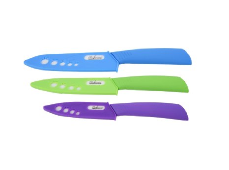 Ceramic Knife Set, Multi (3 Pieces)