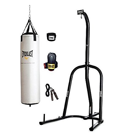 Everlast Single Station Heavy Bag Stand with Heavy Bag Kit