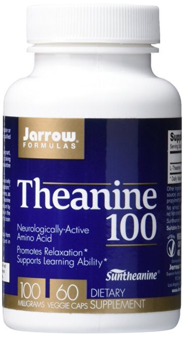 Jarrow Formulas Theanine , Promotes Relaxation, 100 mg, 60 Caps