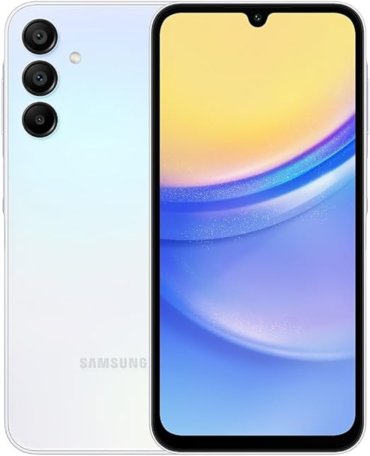 SAMSUNG Galaxy A15 5G Dual SIM (128GB, 2024) 6.5" 90Hz AMOLED, 50MP Camera, 4G Volte (Fully Unlocked International Model for AT&T, T-Mobile, Verizon, Global) A156M/DSN (w/ 256GB SD Card, Light Blue)