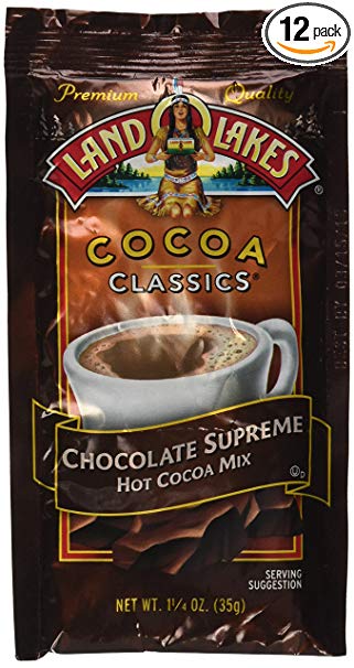 Land O Lakes, Cocoa Mix Classic Chocolate Supreme, 1.25-Ounce (12 Pack)
