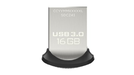 SanDisk Ultra Fit 16GB USB 3.0 Flash Drive SDCZ43-016G-G46