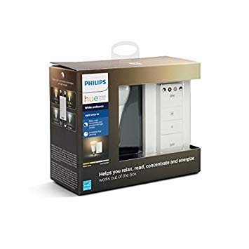 Philips Hue Smart Dimmable LED Smart Light Recipe Kit, 1 Smart Bulb and 1 Dimmer Switch, Works with Alexa, Apple HomeKit, and Google Assistant, (California Residents)