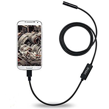 [HD 2MP USB Endoscope] Borescope Waterproof Inspection Camera Snake Camera for PC Notebook and Andorid Deivce(5M/16.4ft Cable) (8.2mm Dia.)