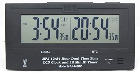 MFJ-148RC MFJ148RC Original MFJ Enterprises Radio-Controlled 24/12 Hour Dual Clock