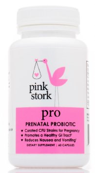 Pink Stork Pro: Pregnancy Probiotic - For Morning Sickness Relief and Improved Gut Health - Scientifically Developed for Pregnancy - Optimizes Digestive and Immune Health - Promotes Relief from Heartburn, Gas, Constipation, and more