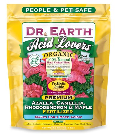 Dr. Earth 703P Organic 4 Azalea/Camellia/Rhododendron Acid Fertilizer in Poly Bag, 4-Pound