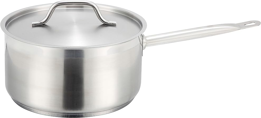 Winware Stainless Steel 3 Quart Sauce Pan with Cover
