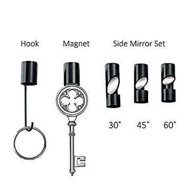Supereyes Hook Magnet Side View Mirror Set for Borescope Endoscope N005 N013J