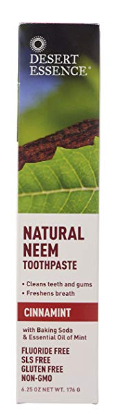 Desert Essence Neem Cinnamint Toothpaste, 6.25 Ounce
