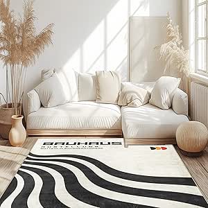 Bauhaus Rug for Living Room, Customizable Rug, Trend Floor Mat (62.9x90.5 inches)