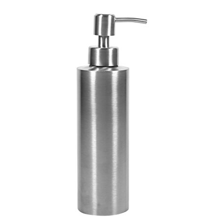 TOPINCN Coutertop Soap dispenser, 304 Stainless Steel Pump Liquid Soap & Lotion Dispenser for Kitchen and Bathroom,12oz