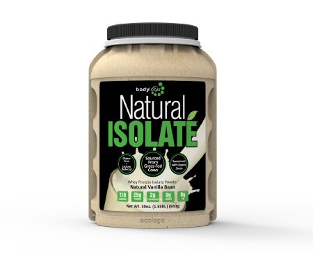 Bodylogix Natural Whey Protein Nutrition Shake Isolate Vanilla 185 Pound