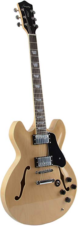 Firefly FF338 Semi Hollowbody Guitar (Natural).