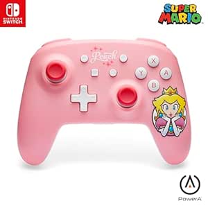 PowerA Wireless Controller for Nintendo Switch - Princess Peach Pink, Nintendo Switch - OLED Model, Nintendo Switch Lite, Gamepad, game controller, Bluetooth controller, motion controls, officially licensed