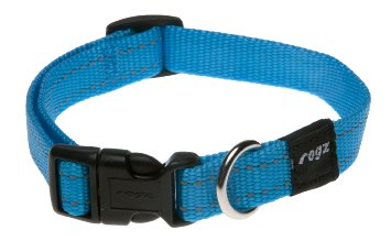 Rogz Utility Medium 5/8-Inch Reflective Snake Dog Collar