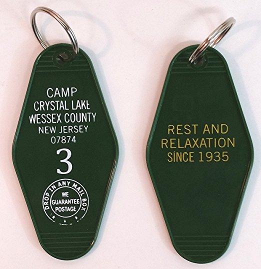 Camp Crystal Lake Wessex County New Jersey Inspired Key Tag