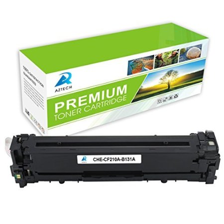 Aztech 1 Pack Toner Cartridge Replaces HP 131A CF210A Black Standard Yield 1600 pages Used for Printers HP LaserJet Pro 200 Color M251n M251nw M276n M276nw MF8280Cw