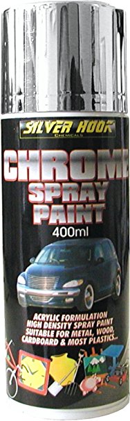 Silverhook Chrome Effect Acrylic Spray Paint 400ml