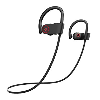 COULAX Bluetooth Headphones IPX7 Wireless Headphones with Mic Sports Headsets Waterproof Earbuds for iPhone 7 Samsung Android Phones