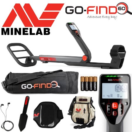 Minelab GO-FIND 60 Detector with Carry Bag, FindsPouch, Trowel, Smart Phone Holder and Earbuds