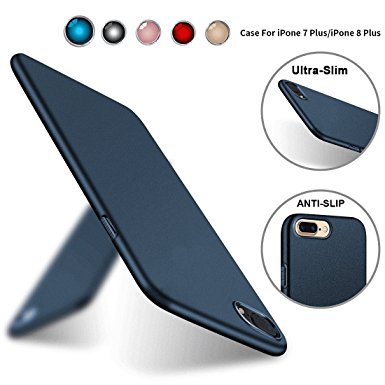 iPhone 7 plus Case Meidu Matte Ultra Thin All-inclusive [Perfect Fit] Protection Phone Cover for iPhone 7 Plus (5.5inches-Blue)