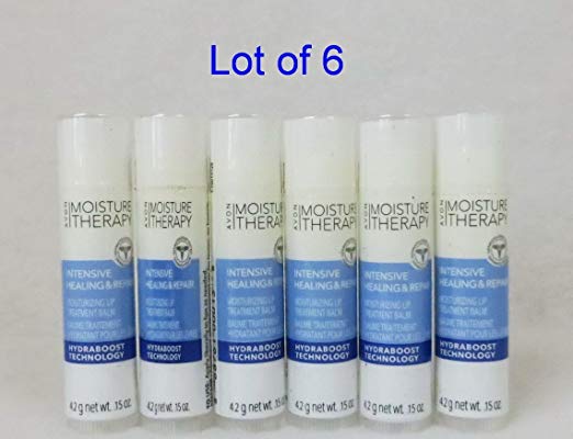 Avon Moisture Therapy Intensive Healing & Repair Moisturizing Lip Treatment Balm, New Packing, Lot of 6