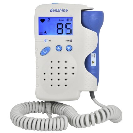 Denshine Prenatal Fetal Doppler LCD Screen Backlight Display Heart Sound Monitor