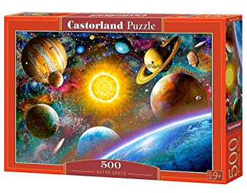 Castorland B-52158 Hobby Panoramic Outer Space Jigsaw Puzzle, 500 Pieces Set, Multi