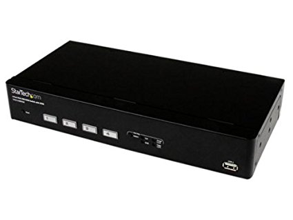 StarTech.com 4 Port USB VGA KVM Switch with DDM Fast Switching Technology and Cables (SV431USBDDM)