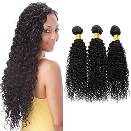 ALIMICE HAIR Virgin Indian Deep Curly Hair With Frontal Closure Indian Deep Wave With Frontal 13x4 Lace Frontal Closure With Bundles (8 10 12)