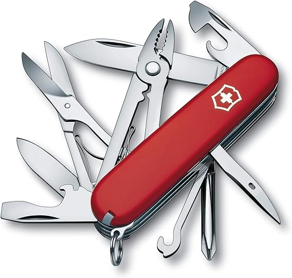 Victorinox 1.4723-033-X1 Deluxe Tinker Swiss Army Knife, Red