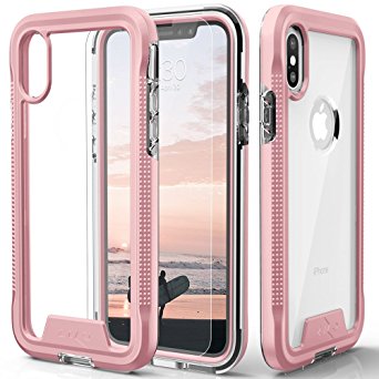 iPhone X Case - Zizo [ION Series] with FREE [iPhone X Screen Protector] Transparent Clear [Military Grade Drop Tested]