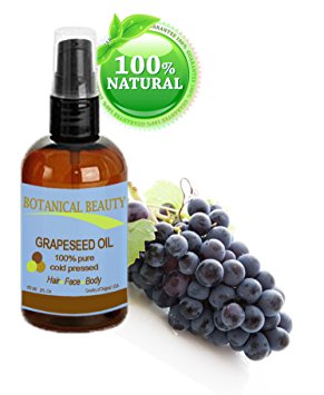 Botanical Beauty Grapeseed Oil, 100% Pure, Cold Pressed.. 1 oz-30 ml