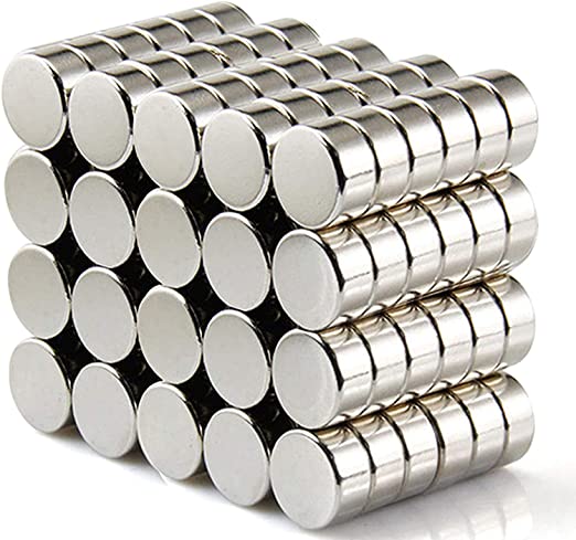 FINDMAG 50 Pcs 6 x 3 mm Fridge Magnets, Multi-Use Refrigerator Magnets, Magnets for Whiteboard, Neodymium Magnet, Small Magnets, Round Magnets, Mini Magnets, Office Magnets, DIY Magnets